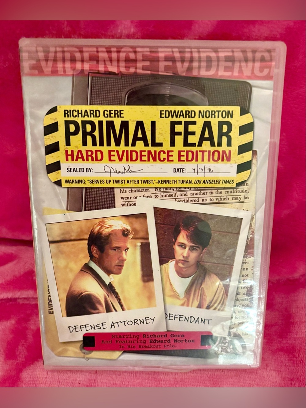 Primal Fear: Hard Evidence Edition DVD
